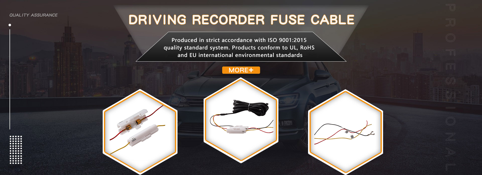 Driving recorder fuse cable