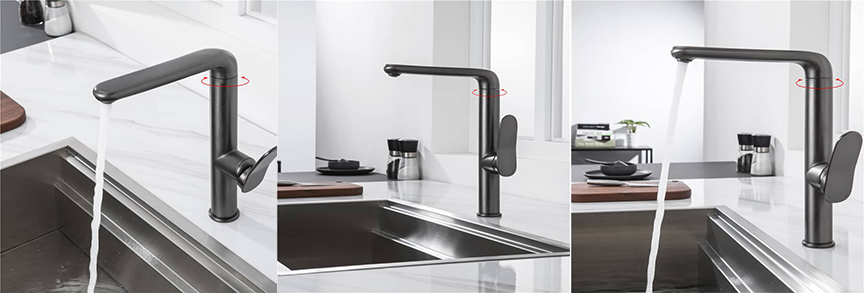 Grey Color Kitchen Faucet