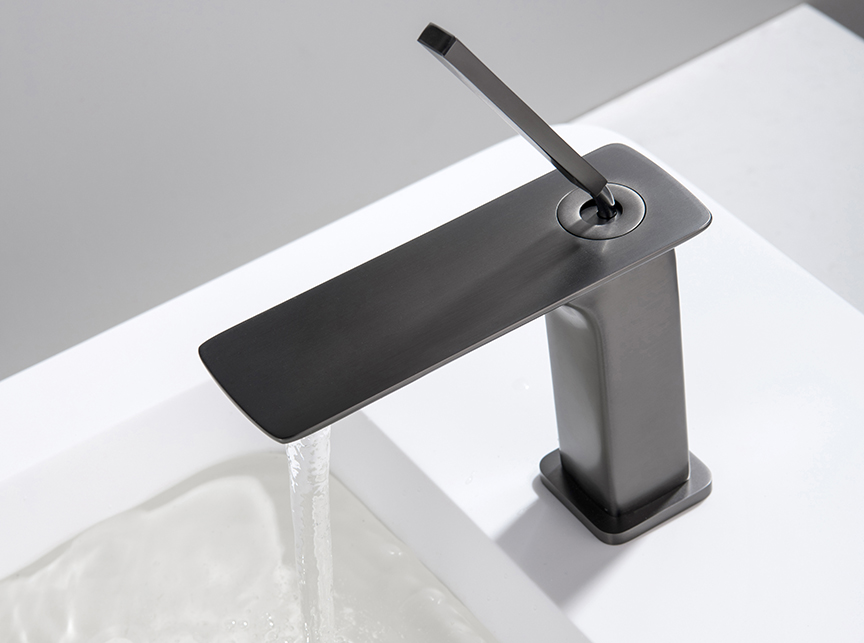 Grey Wash Basin Faucet