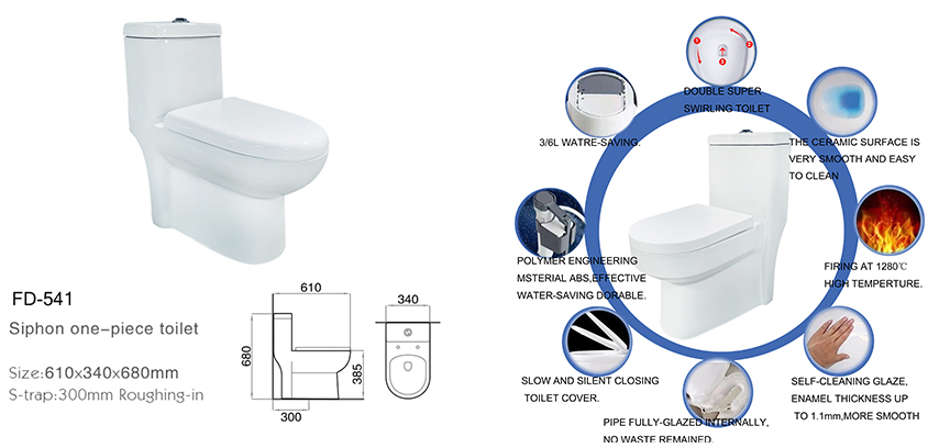 Ceramic One Piece Toilet