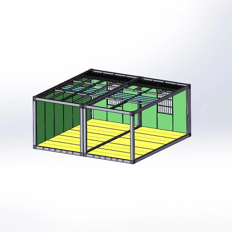 Buy China discount flat pack office container house with double slopes roof  CE Thailand