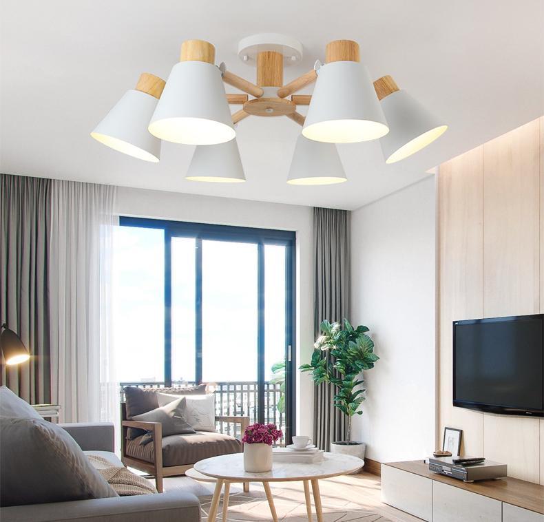 plain white chandelier