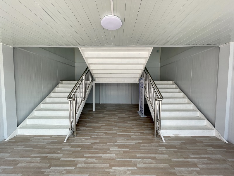 China eco modular prefab detachable container house double stairs for sale