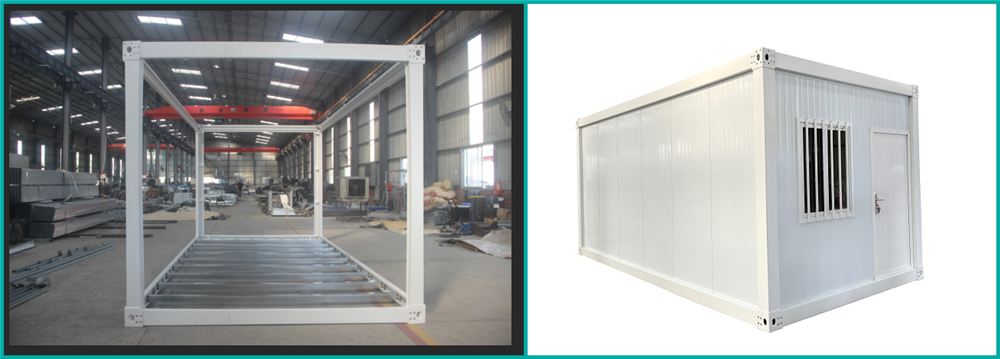 China high quality movable house  modular prefabricated steel structure flat pack container house price list