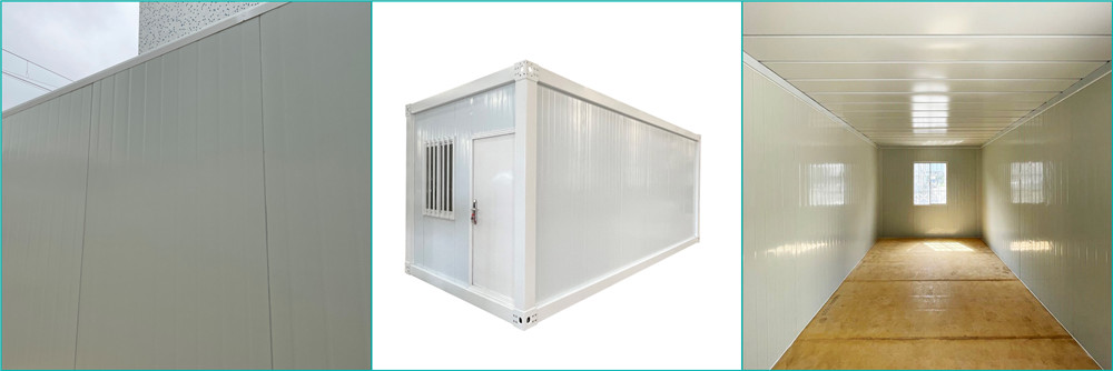China rock wool sandwich panel prefabricated house materials manufacturers Dubai