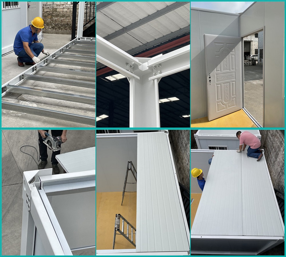 China site office cabin Prefab container home flat pack container house wholesalers