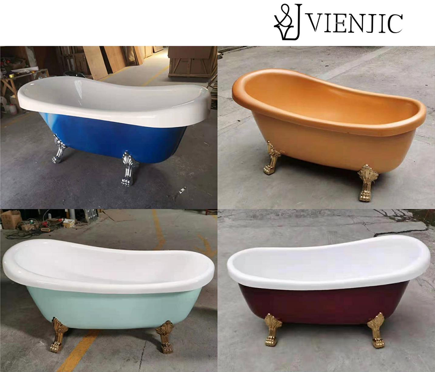 Golden Free Standing Bathtub