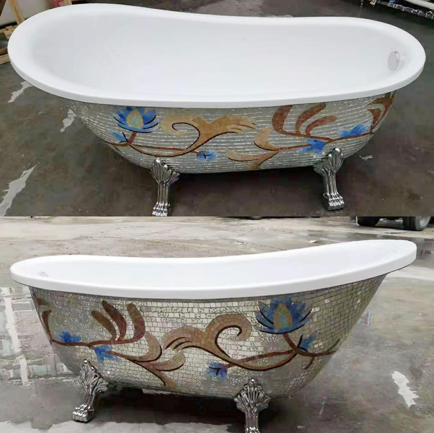 Golden Free Standing Bathtub