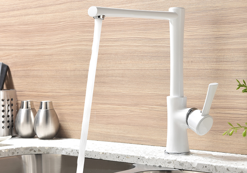 White Color Kitchen Faucet