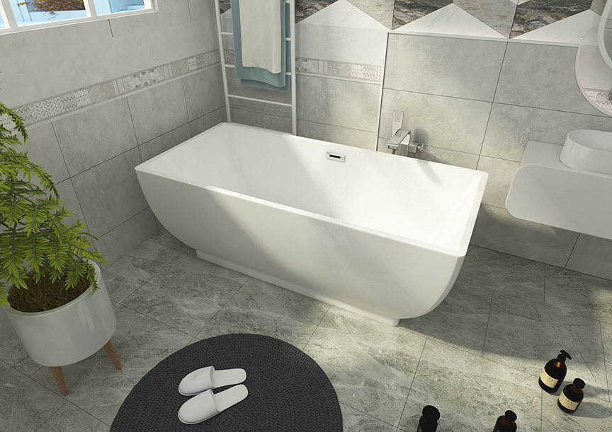 Thick sided Free standing Bathtub