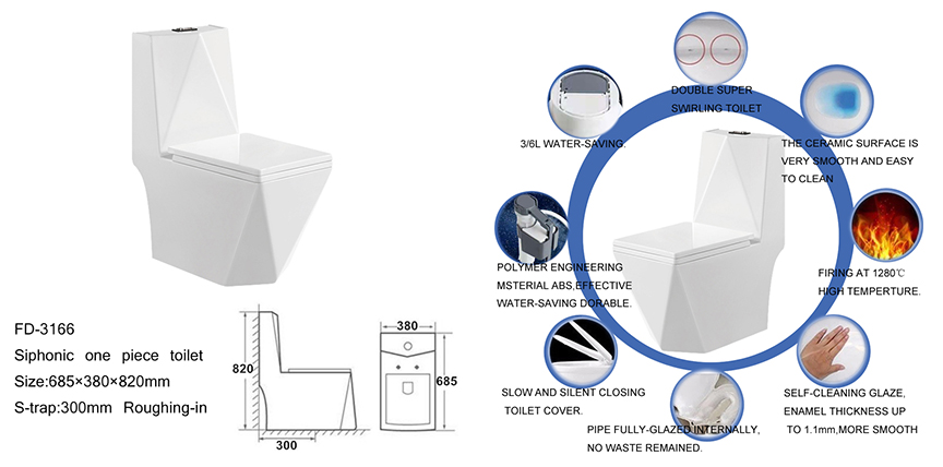 Diamond One Piece Toilets