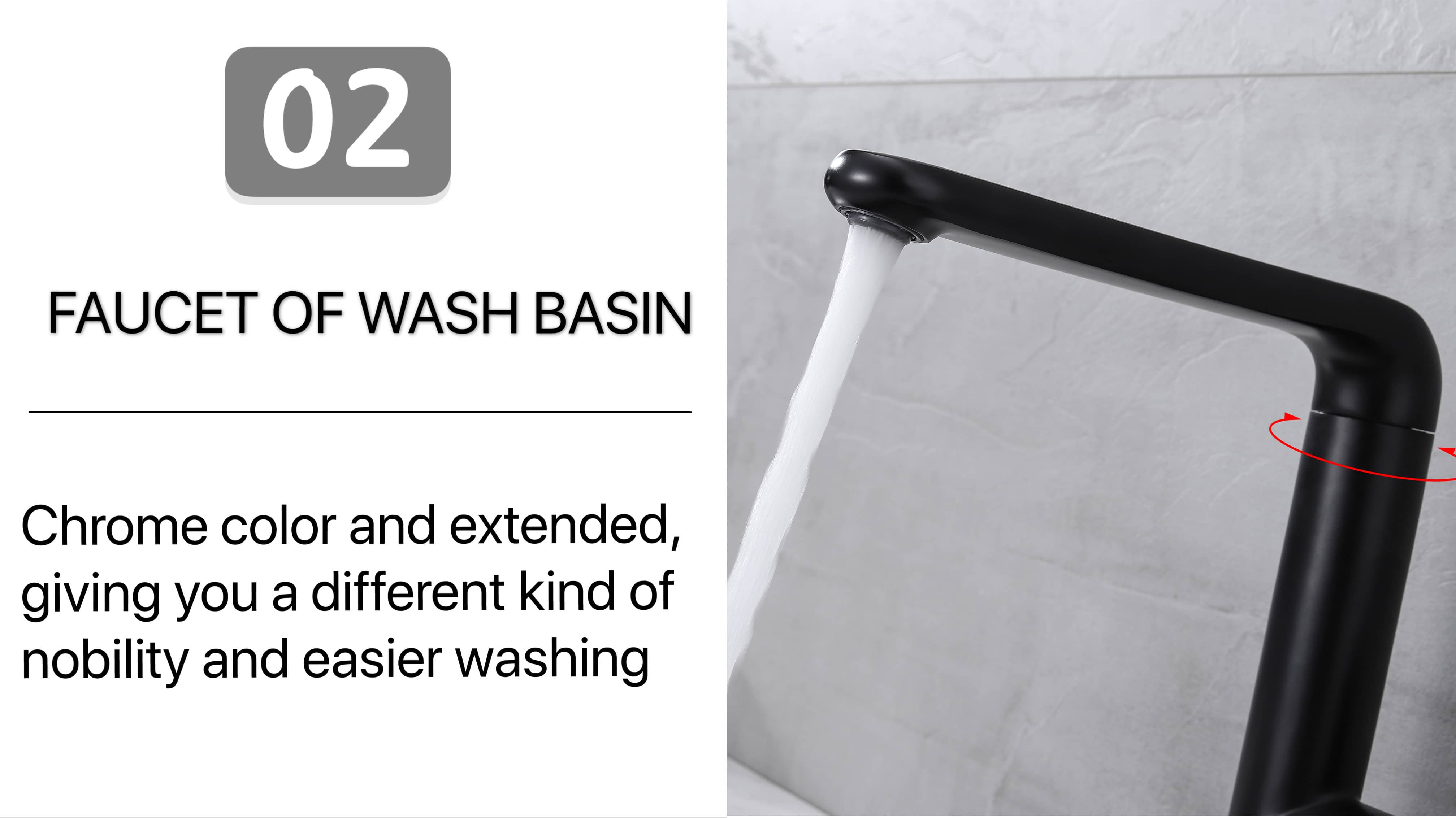 Black Square Kitchen Faucet factory