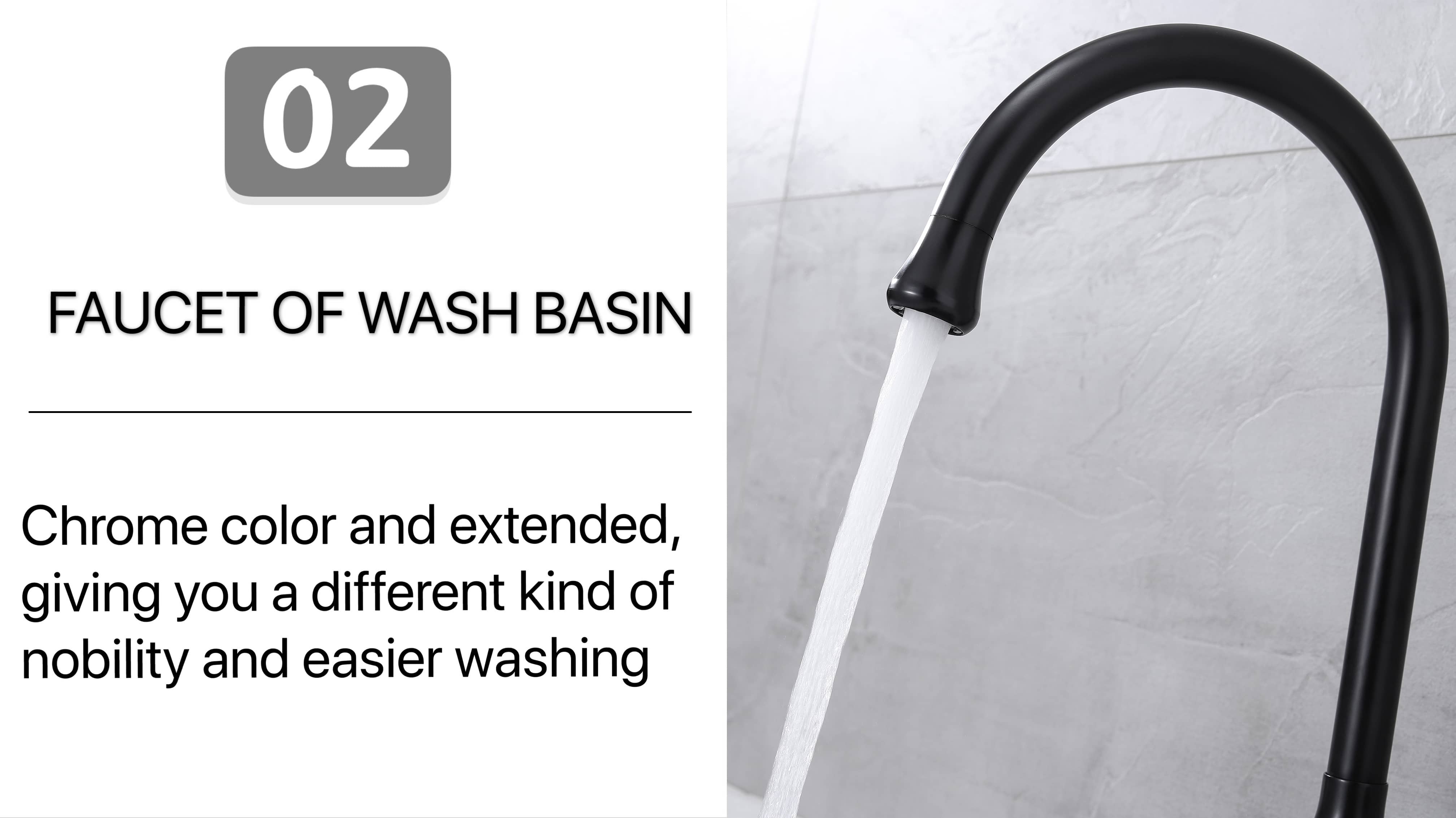 Black Round Tube  Kitchen Faucet factory