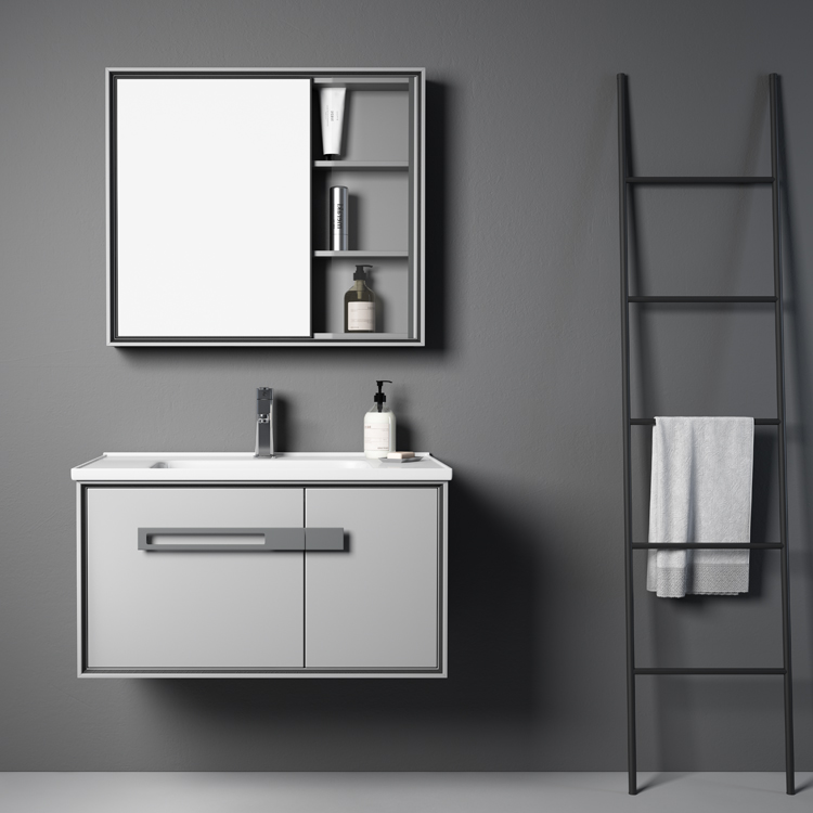 Rock Board Aluminum Bathroom Cabinet