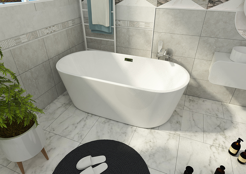 Oval Free Standing Bathtub