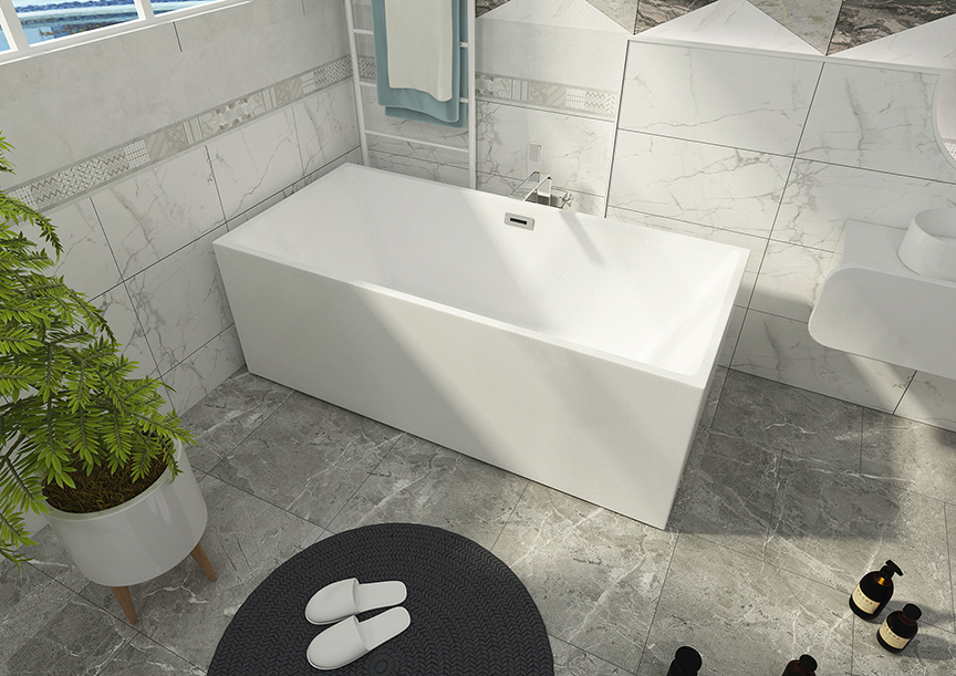Rectangular Free Standing Bathtub