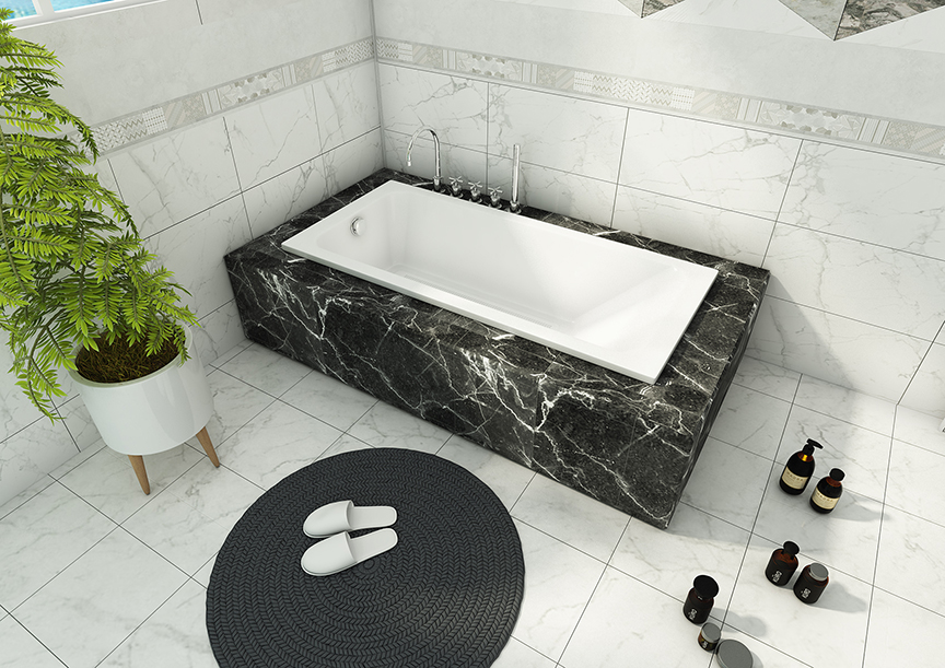 Acylic Built In Bathtub