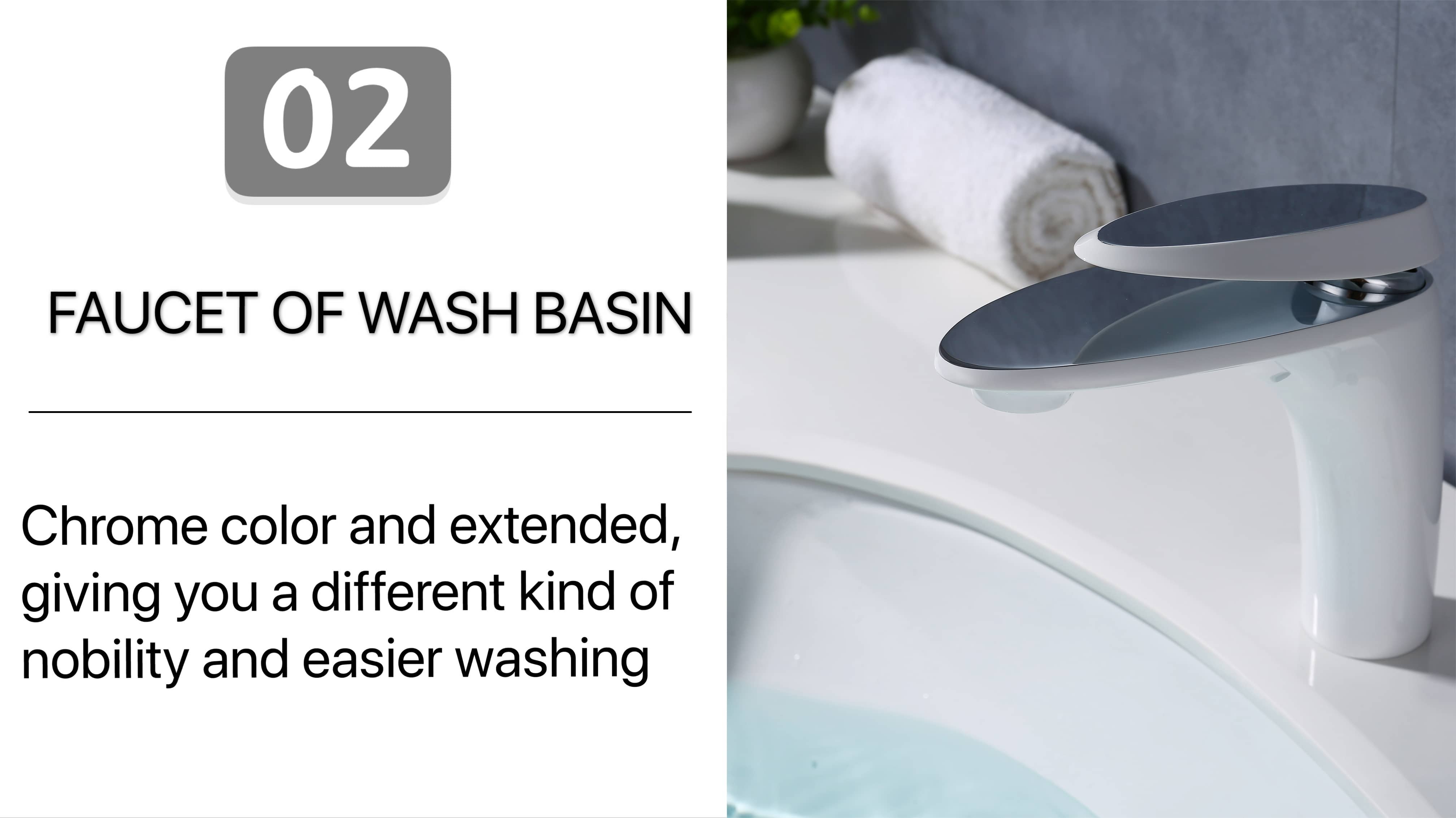 White Wash Basin Faucet