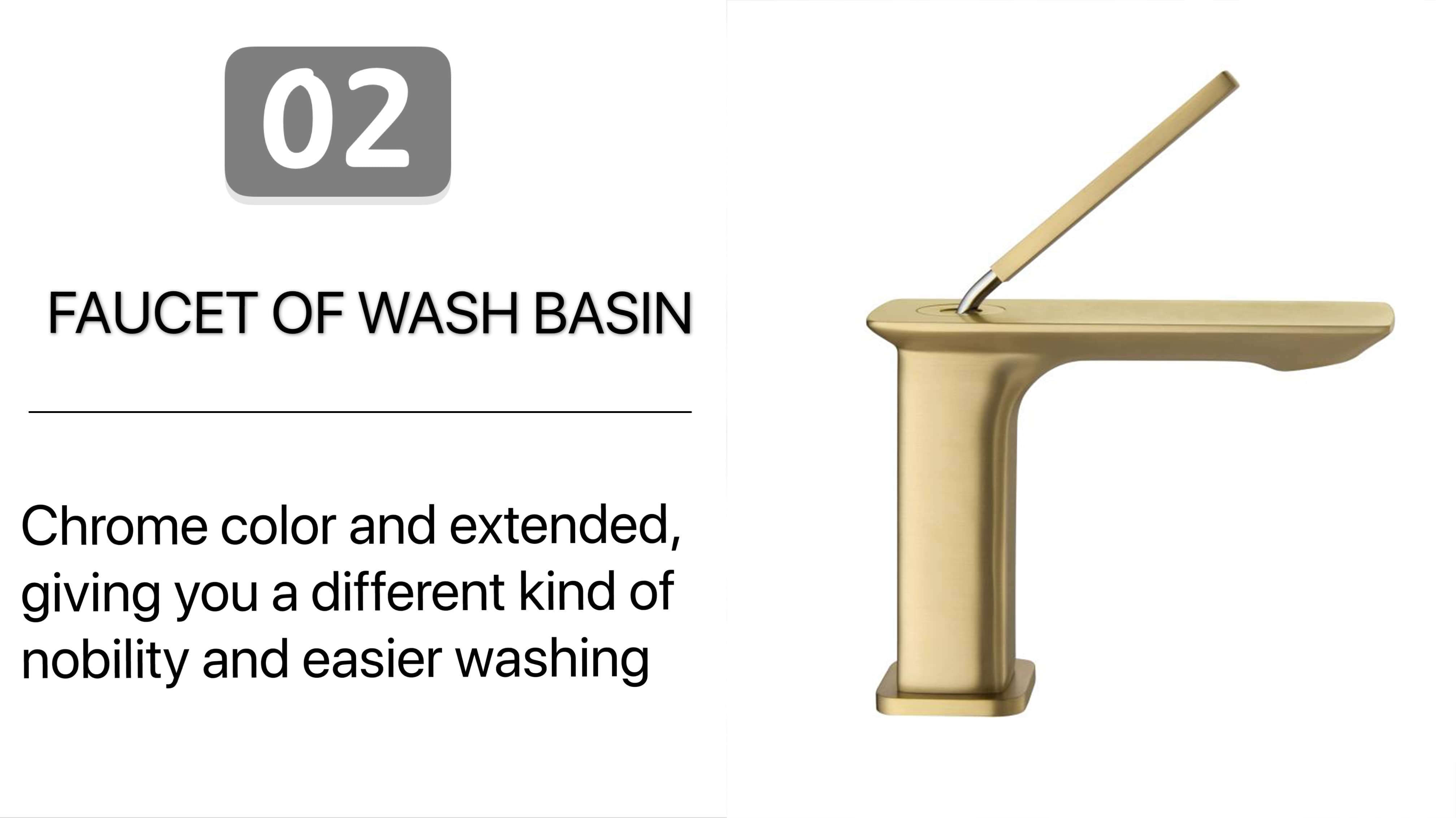 Grey Wash Basin Faucet
