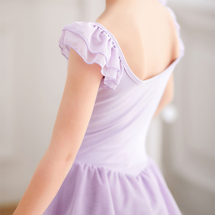 Ballet Style Dress Short Sleeve