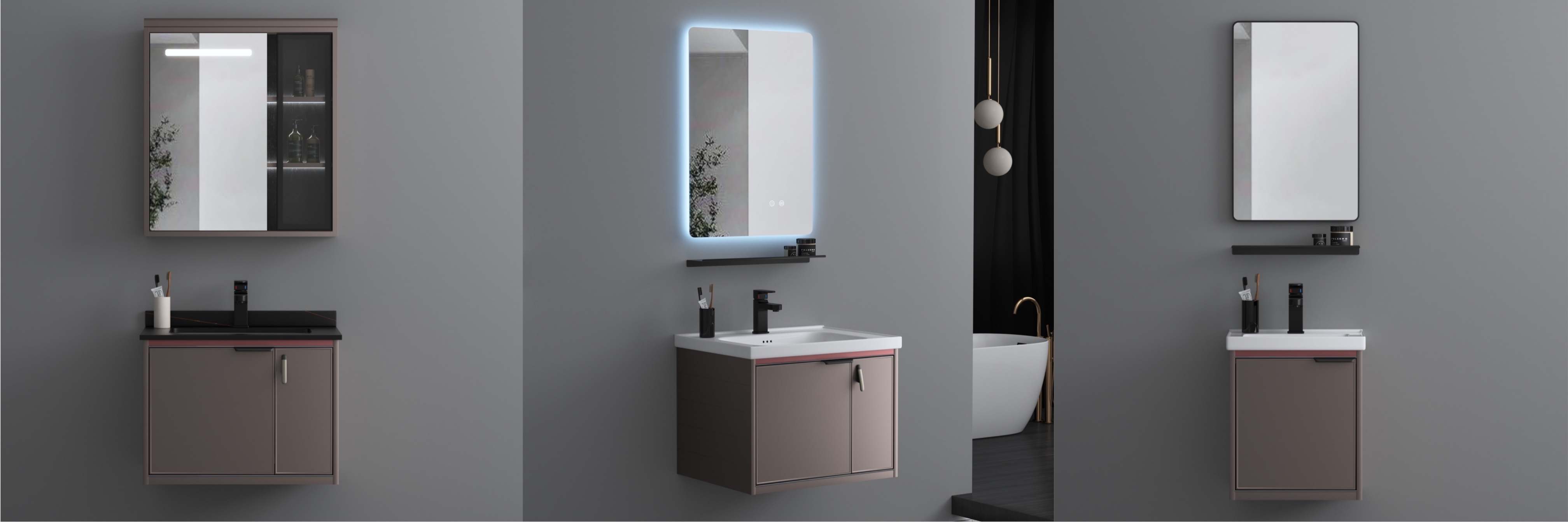 Modern Design Aluminum Bathroom Cabinet