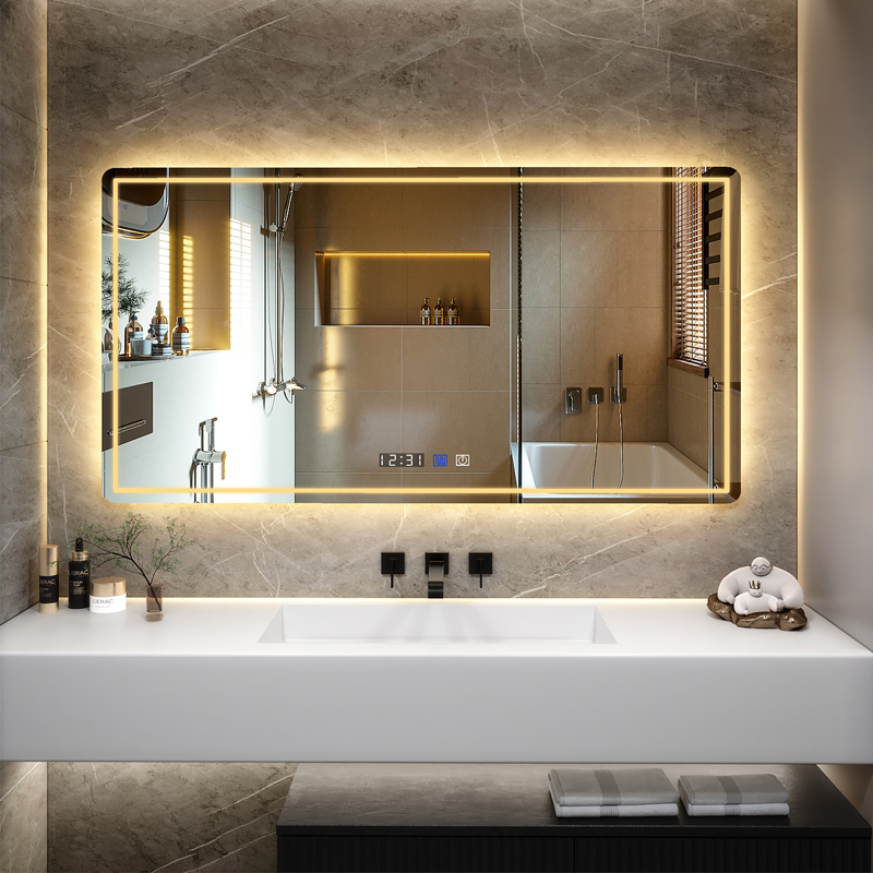 bluetooth bathroom led mirror