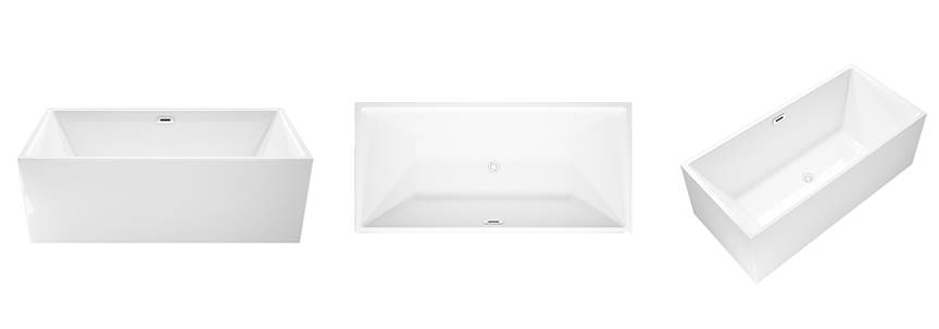 Rectangular Free Standing Bathtub
