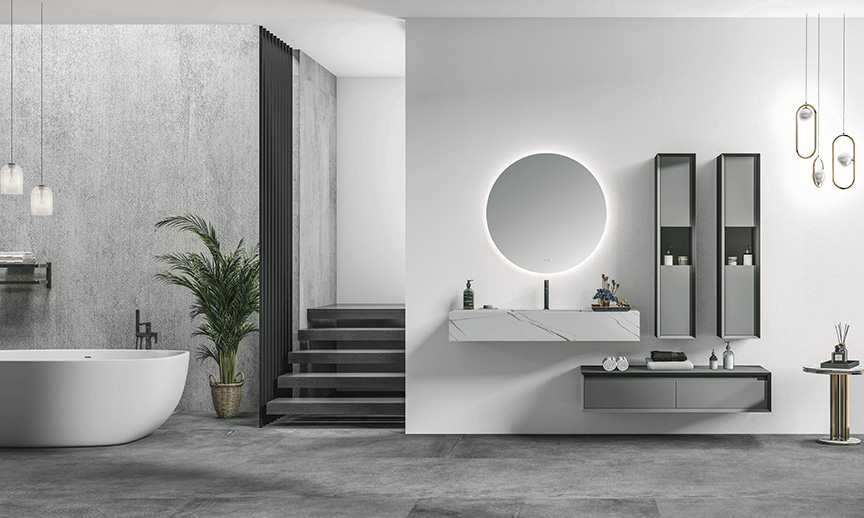 Wood  Vanity Bathroom Cabinet