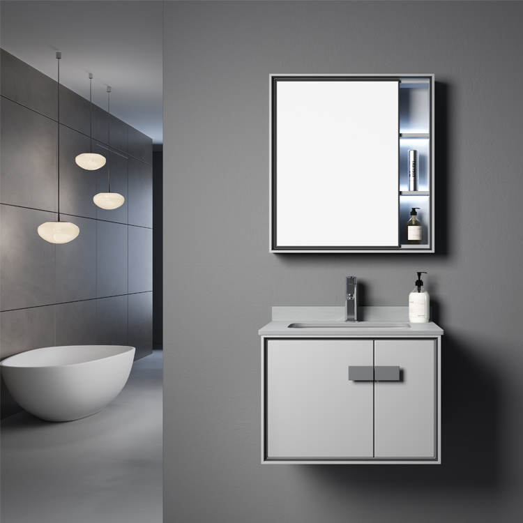Rock Board Aluminum Bathroom Cabinet