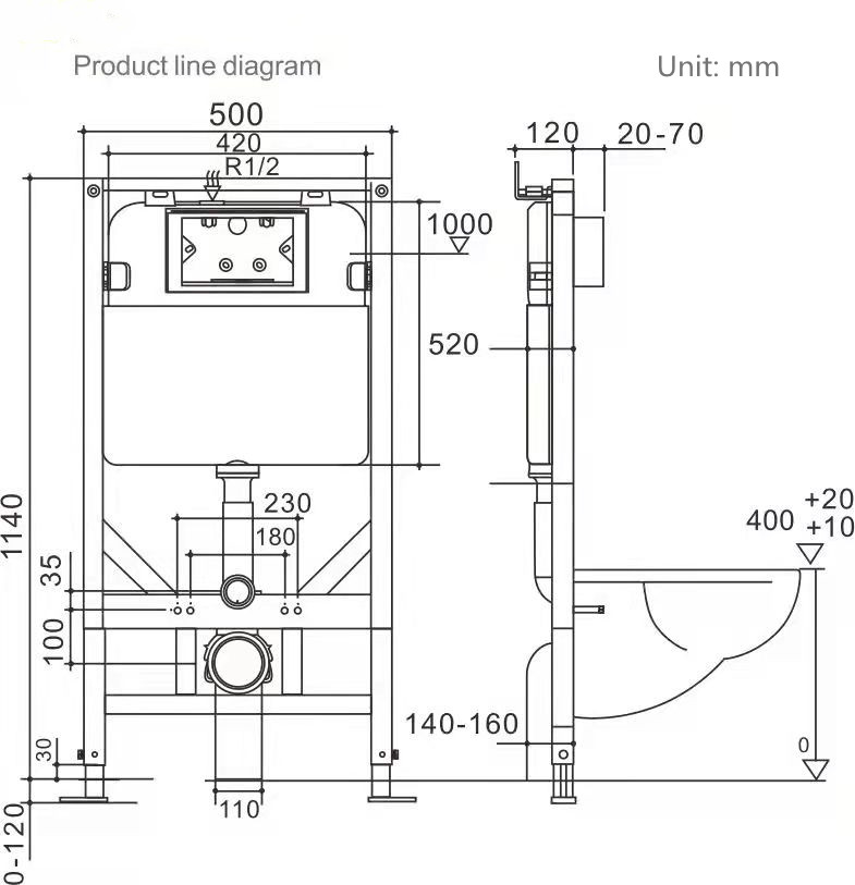 Concealed Water Tank