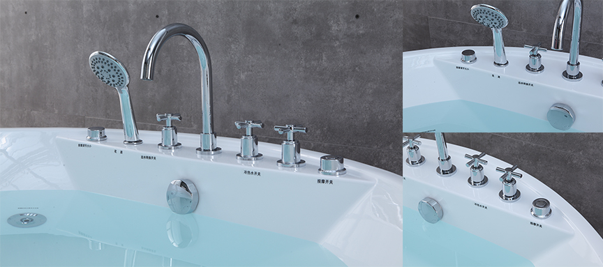 Round Massage Bathtub