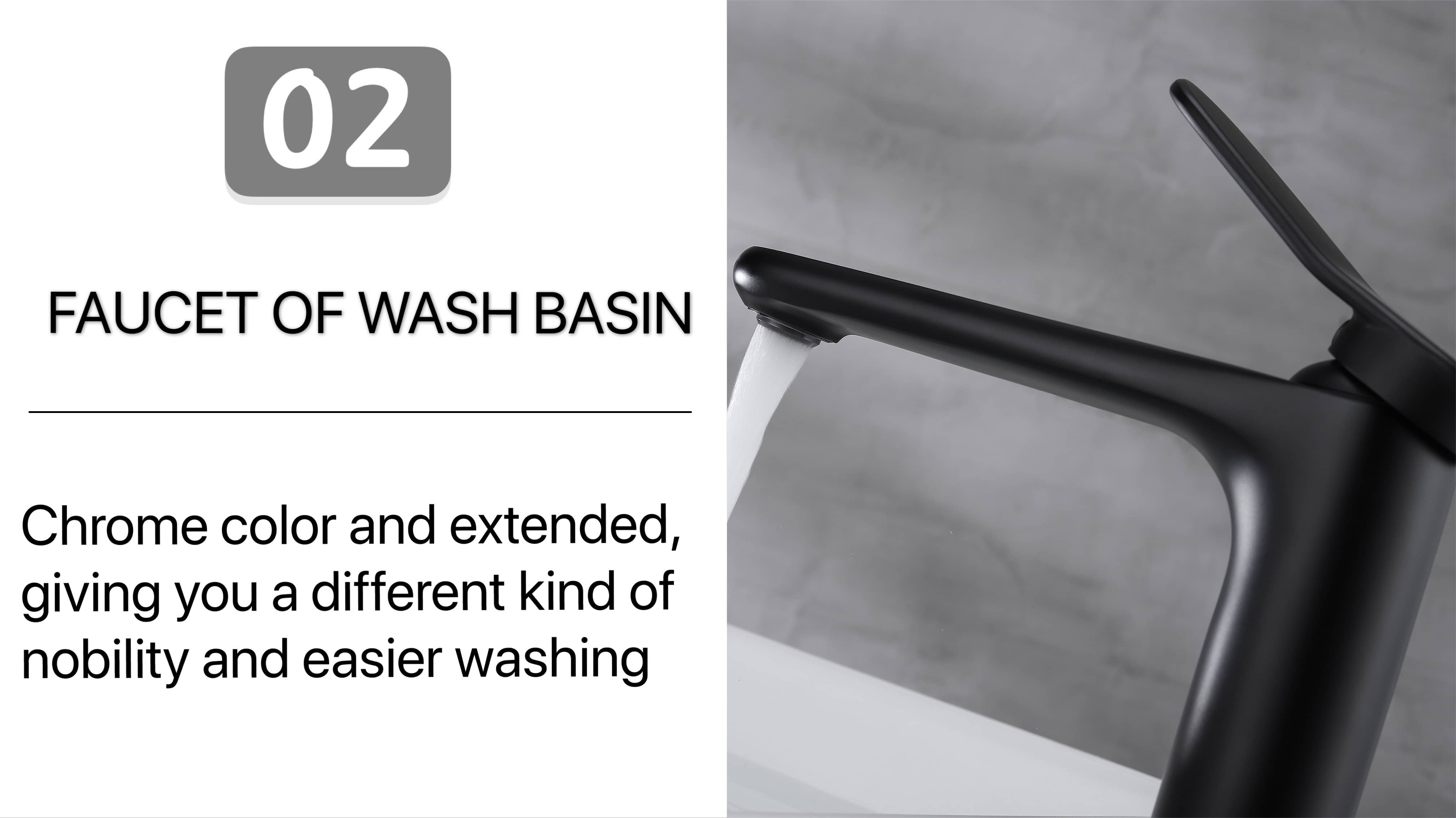 Black Color Wash Basin Faucet