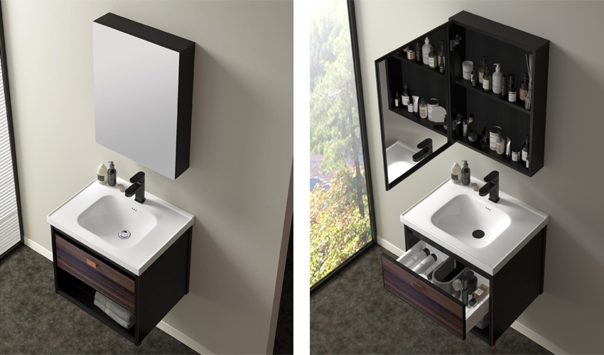 Washbasin Aluminum Bathroom Cabinet