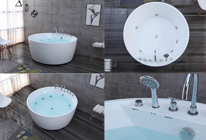 Round Massage Bathtub