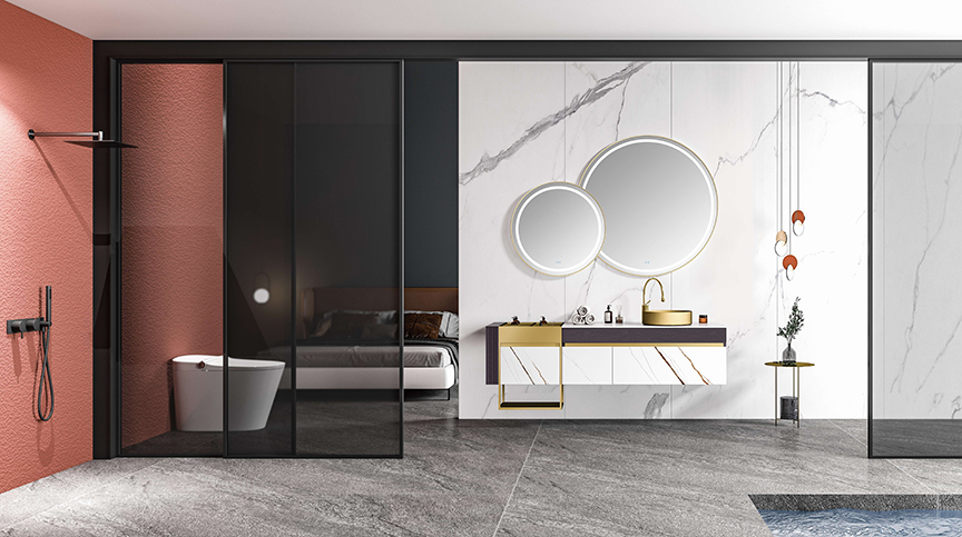 Wood Luxury Bathroom Cabinet