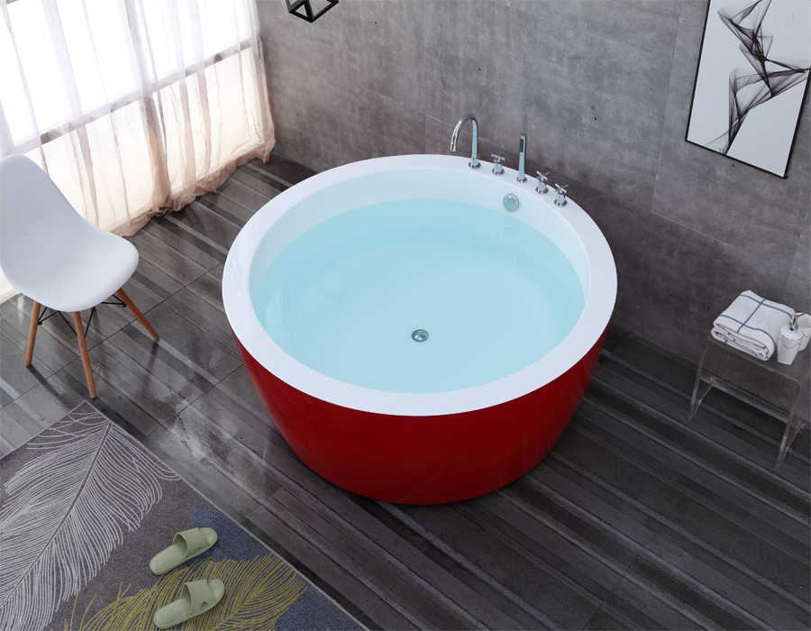 built in tub