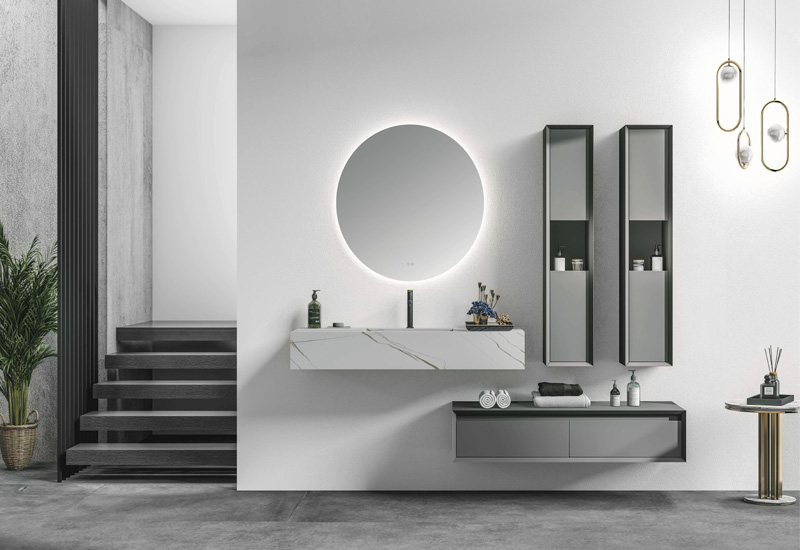 solid wood bathroom