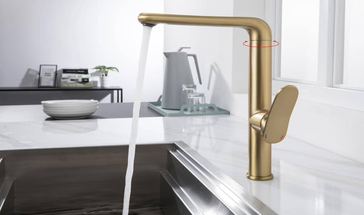 Golden Color  Kitchen Faucet