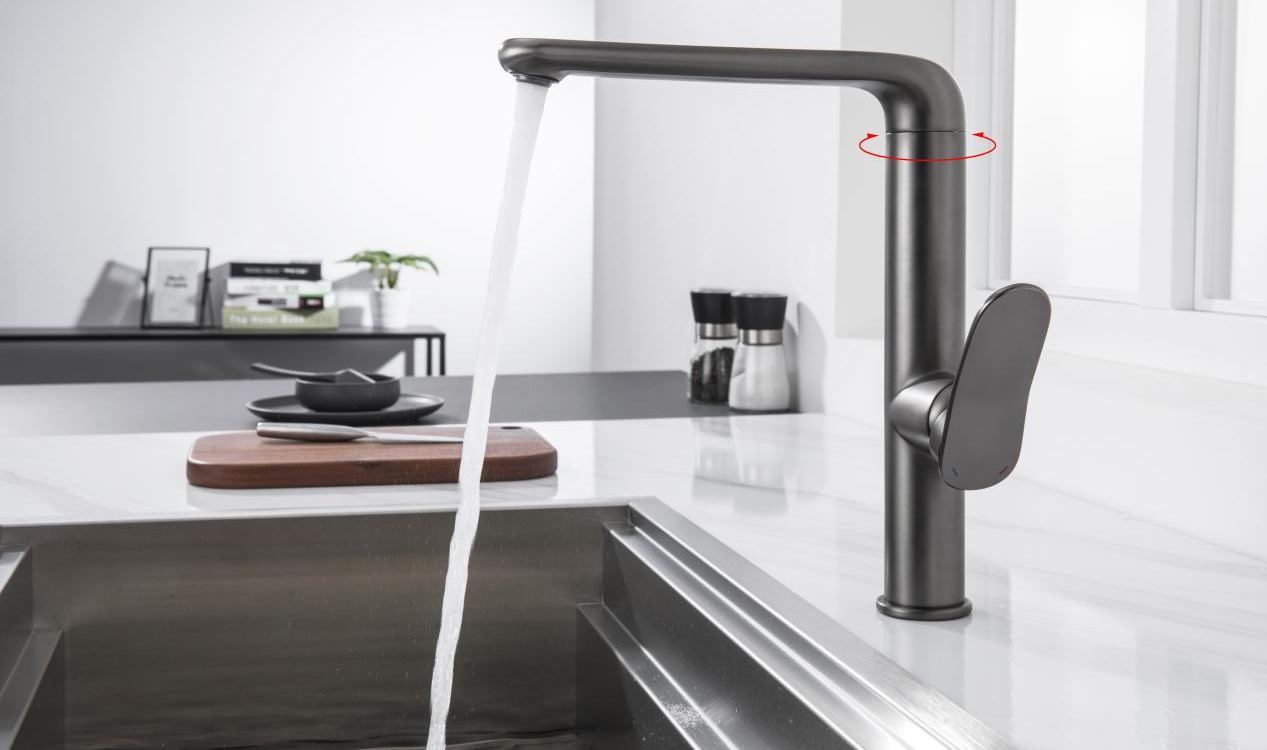 Grey Color Kitchen Faucet