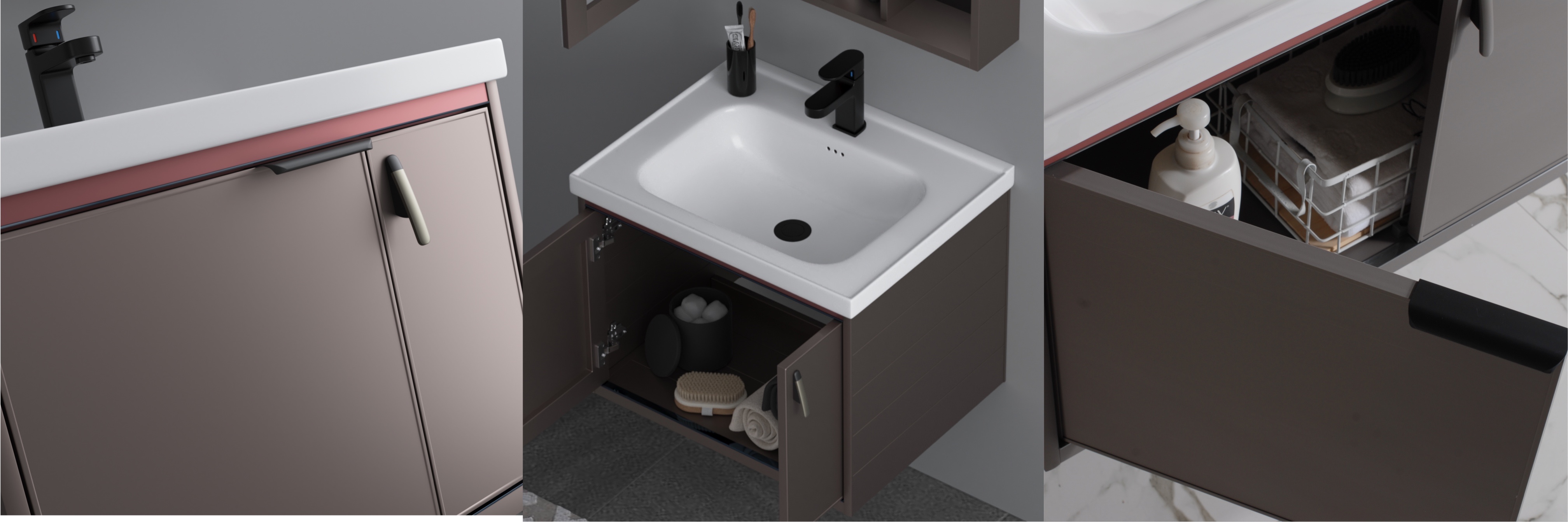 Modern Design Aluminum Bathroom Cabinet