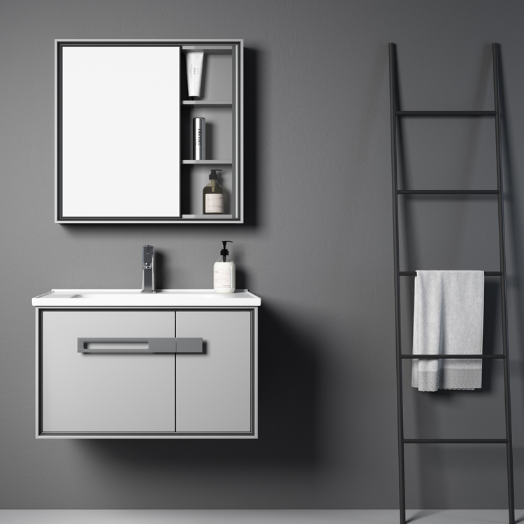 Rock Board Aluminum Bathroom Cabinet