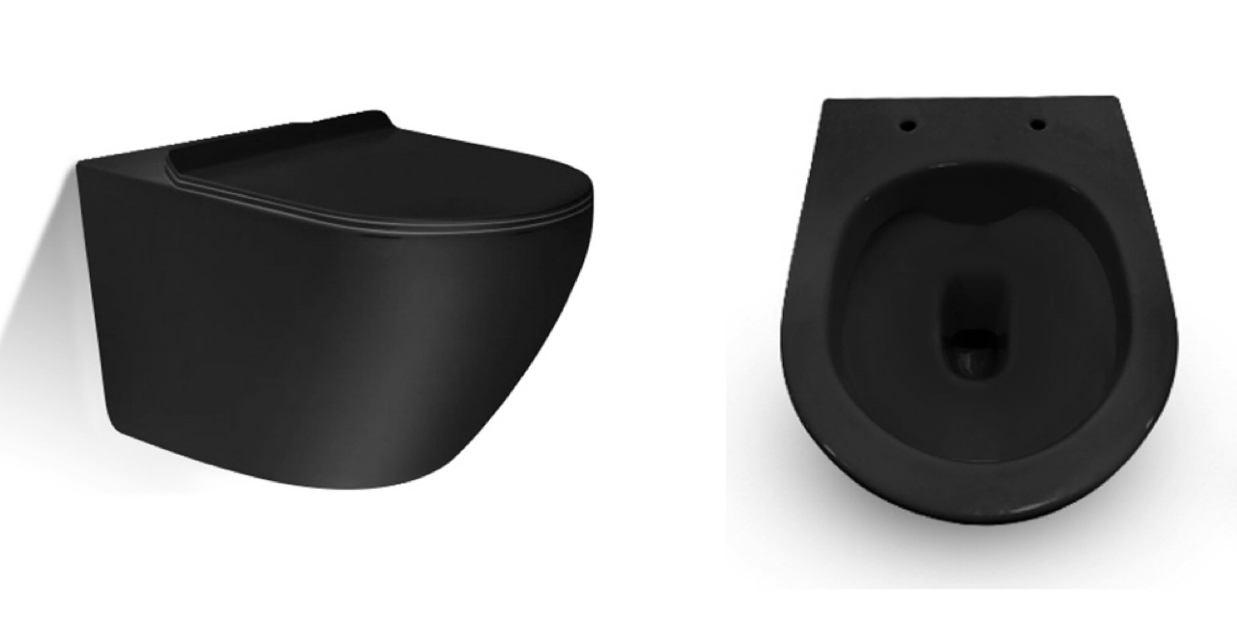 Eddy double hole wall hung toilet