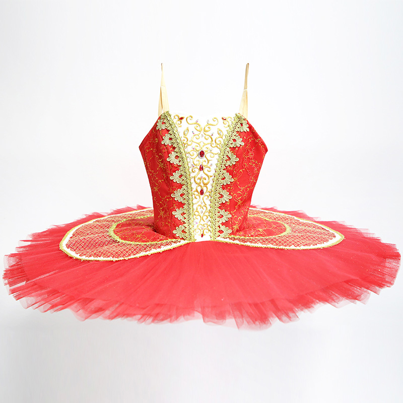 red ballet tutu 7-12 layer
