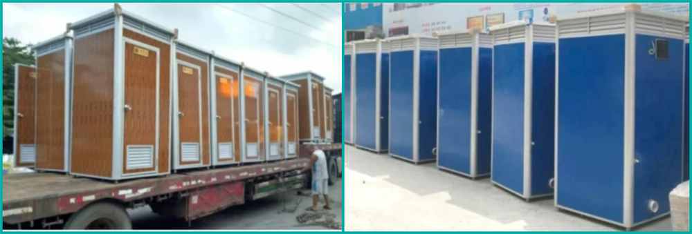 High quality China construction site camp prefab modular EPS sandwich panel toilet Thailand