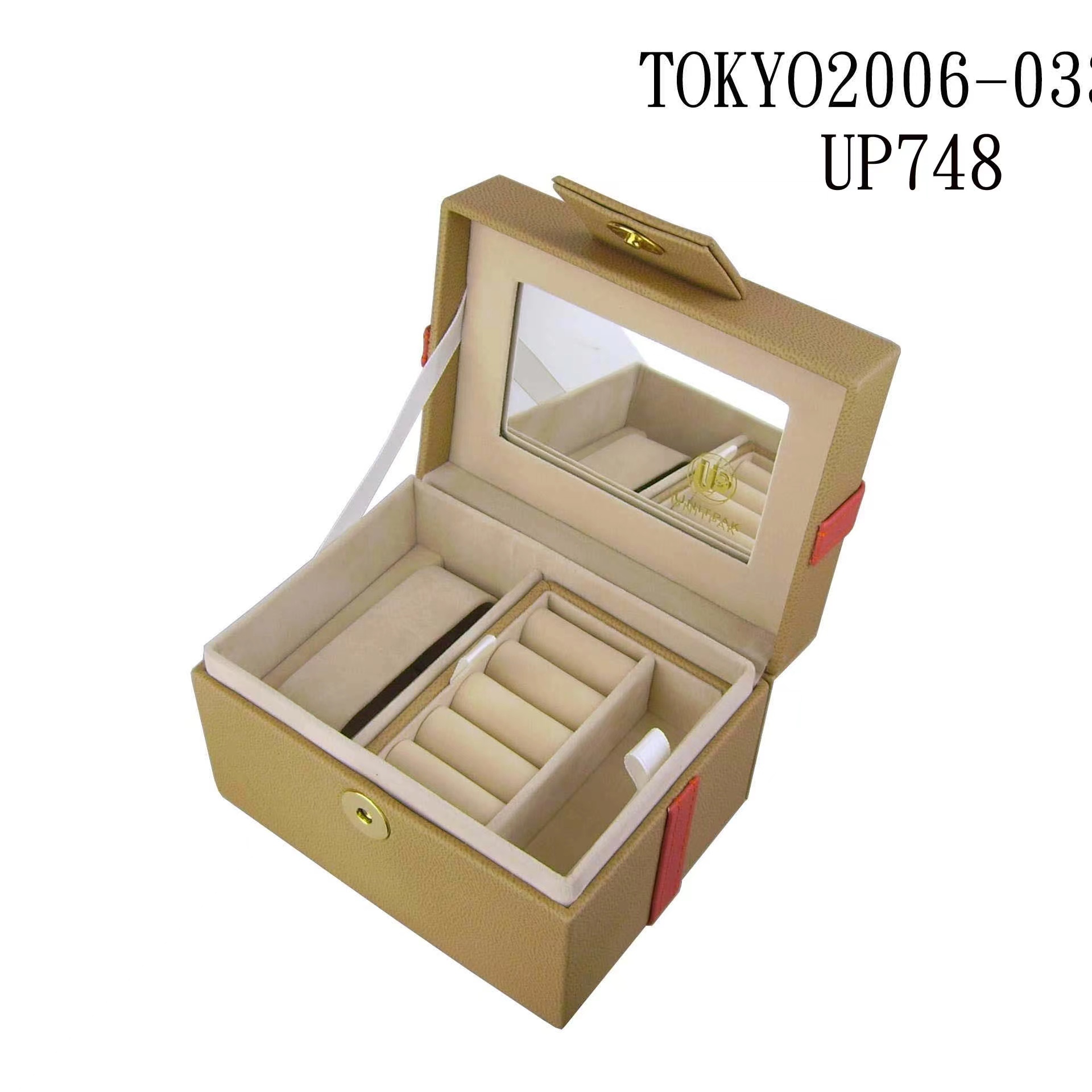 Jewerly storage box with mirror