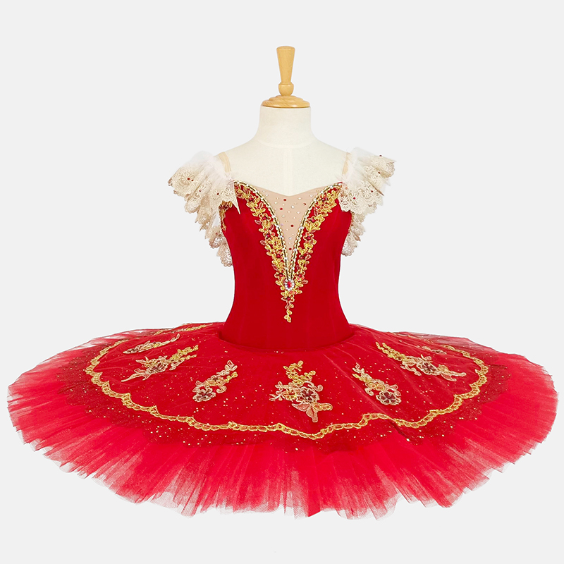 Red Lace Sequined Tutu
