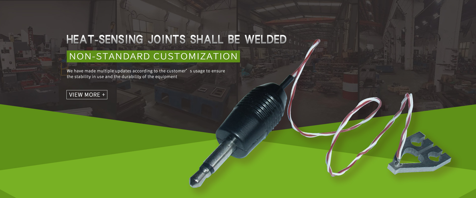 Heat-sensing joints shall be welded