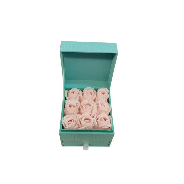 Pink rose lipstick plastic cosmetics box