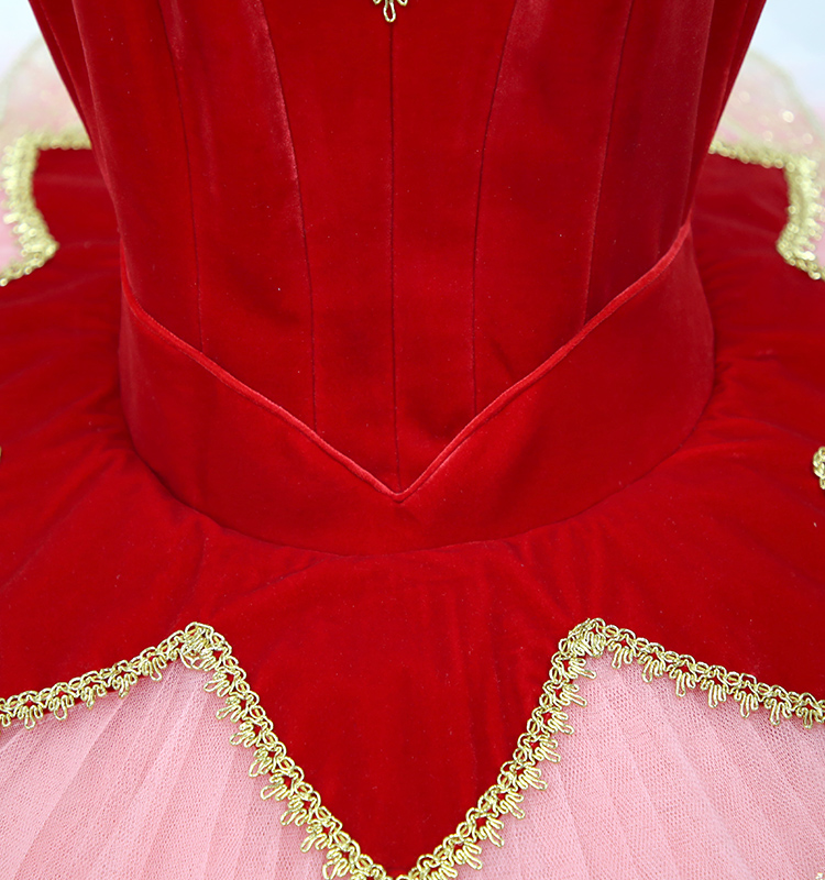 Stage Dancewear Red Tutu Dress