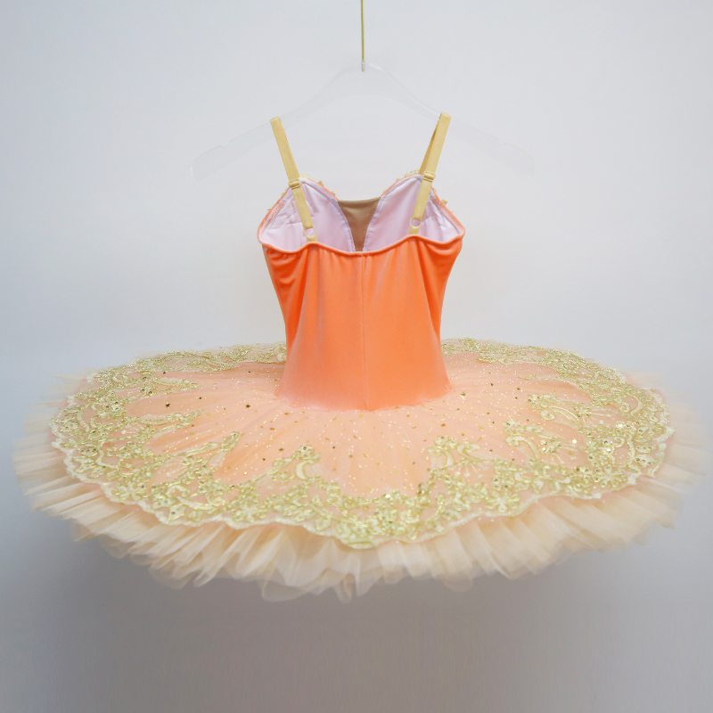 Orange Tutu Dress Kids Ballet Dresses